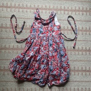 Papo d’anjo red and blue floral dress-size 3
